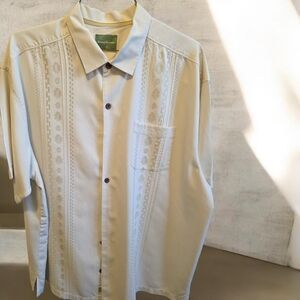 Tommy Bahama Light Tan Casual Button-Down Shirt